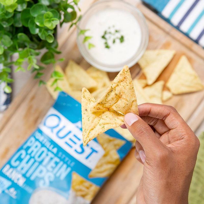 slide 5 of 8, Quest Nutrition Tortilla Style Protein Chips - Ranch - 4pk/1.1oz, 4 ct, 1.1 oz