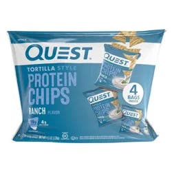 Quest Nutrition Tortilla Style Protein Chips - Ranch - 4pk/1.1oz