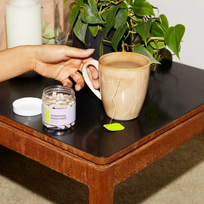 slide 3 of 4, Rae ReBalance Dietary Supplement Vegan Capsules for Hormone Balance - 60ct, 60 ct