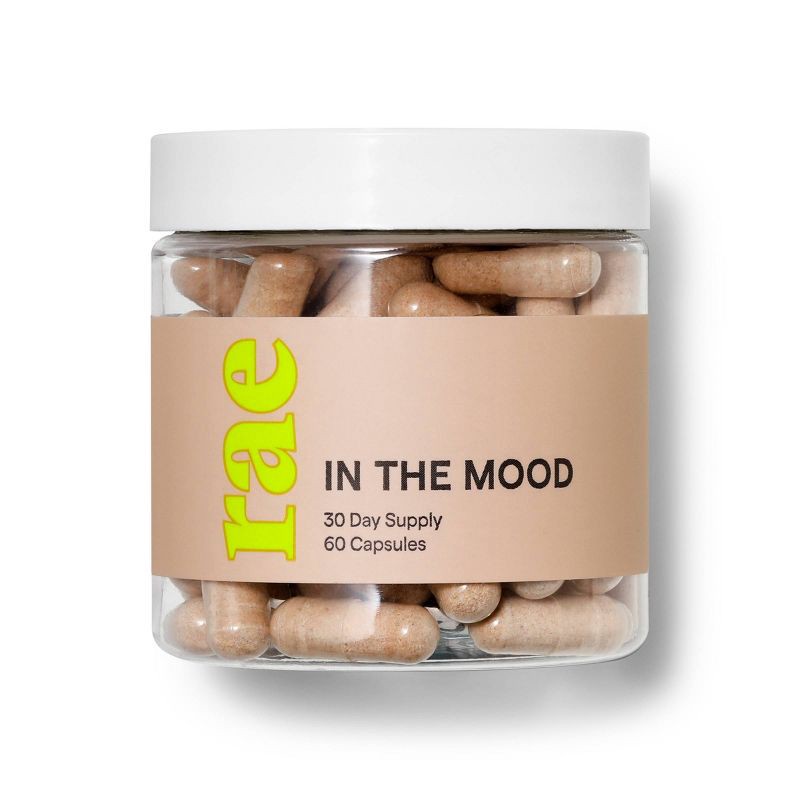 slide 3 of 4, Rae In the Mood Dietary Supplement Vegan Capsules for Libido and Sexual Wellness Support - 60ct, 60 ct