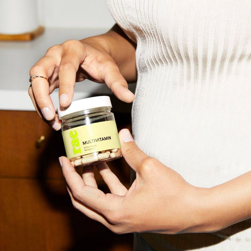 slide 3 of 4, Rae Women's Multivitamin Dietary Supplement Vegan Capsules for Whole Body Support and Energy - 60ct, 60 ct