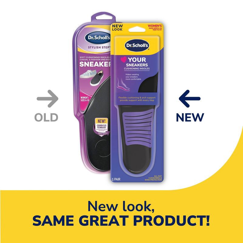 slide 2 of 11, Dr. Scholl's Women's Love your Sneakers with Full Length Insoles - Trim to Fit - Size (6-10) 1 Pair, 1 ct