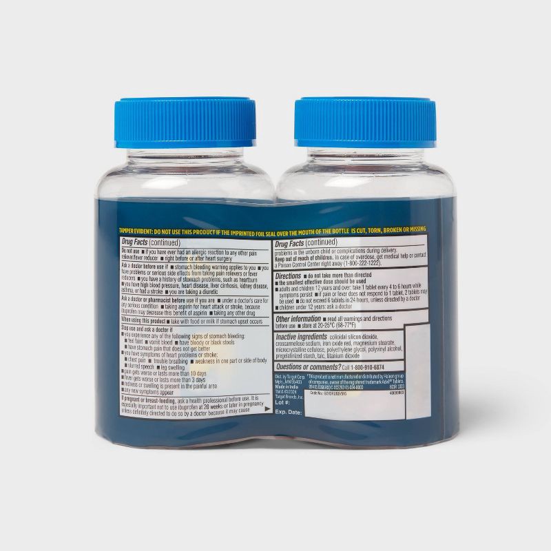 slide 3 of 4, Ibuprofen (NSAID) Pain Reliever & Fever Reducer Tablets Twin Pack - 1000ct - up&up™, 1000 ct