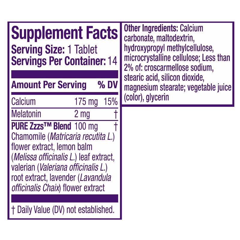 slide 2 of 12, ZzzQuil Pure Zzzs All Night Extended Release Melatonin Tablets - 14ct, 14 ct
