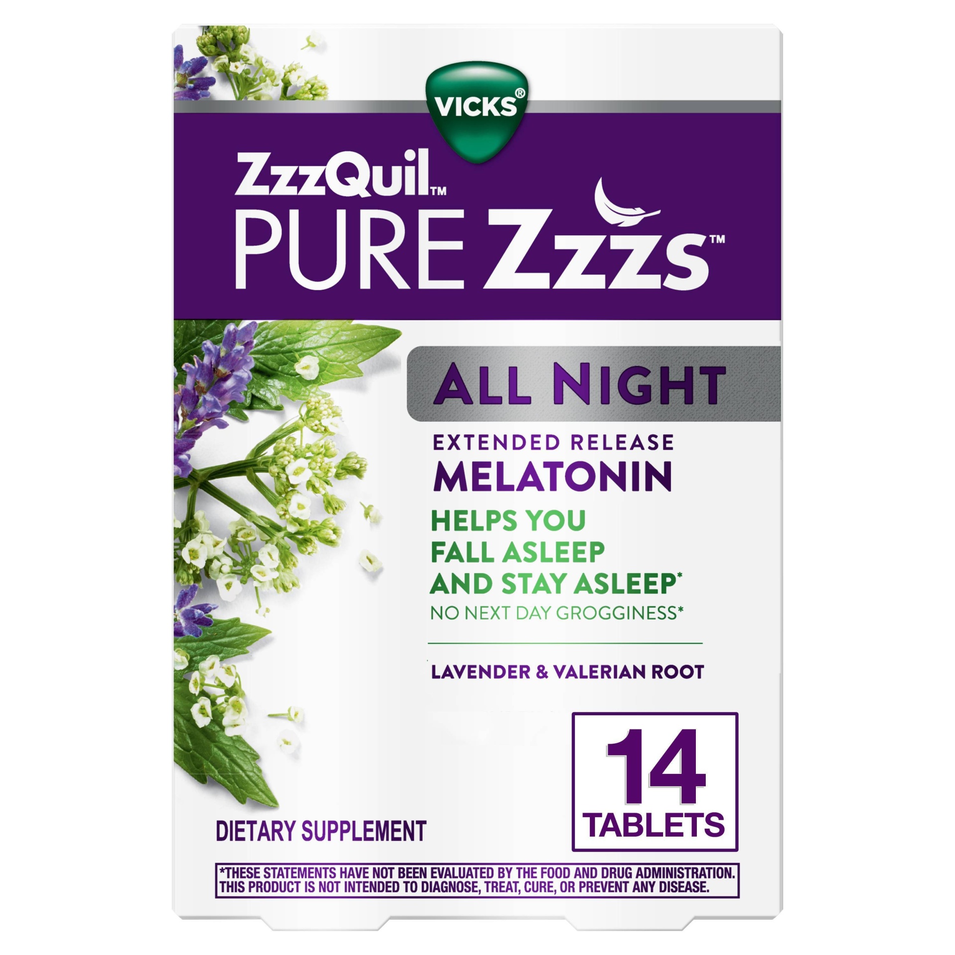 ZzzQuil Pure Zzzs All Night Tablets 14ct 14 ct Shipt