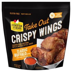 Foster Farms Takeout Crispy Classic Buffalo Wings - Frozen - 16oz