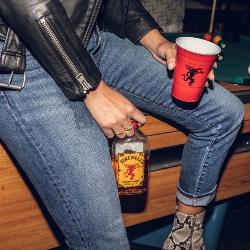 slide 5 of 10, Fireball Low-Proof Cinnamon Whiskey - 10pk/50ml Bottles, 10 ct; 50 ml