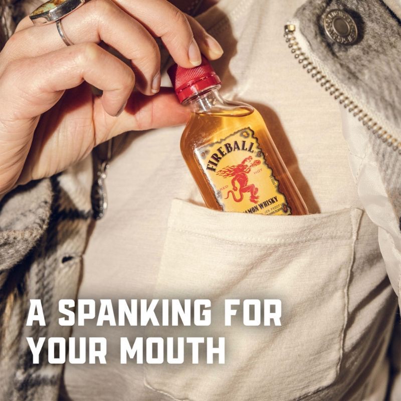 slide 6 of 10, Fireball Low-Proof Cinnamon Whiskey - 10pk/50ml Bottles, 10 ct; 50 ml