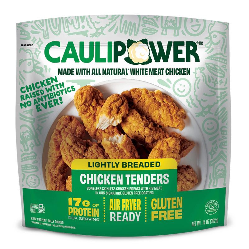 slide 1 of 6, CAULIPOWER Real Cluckin' Boneless Chicken Tenders - Frozen - 14oz, 14 oz
