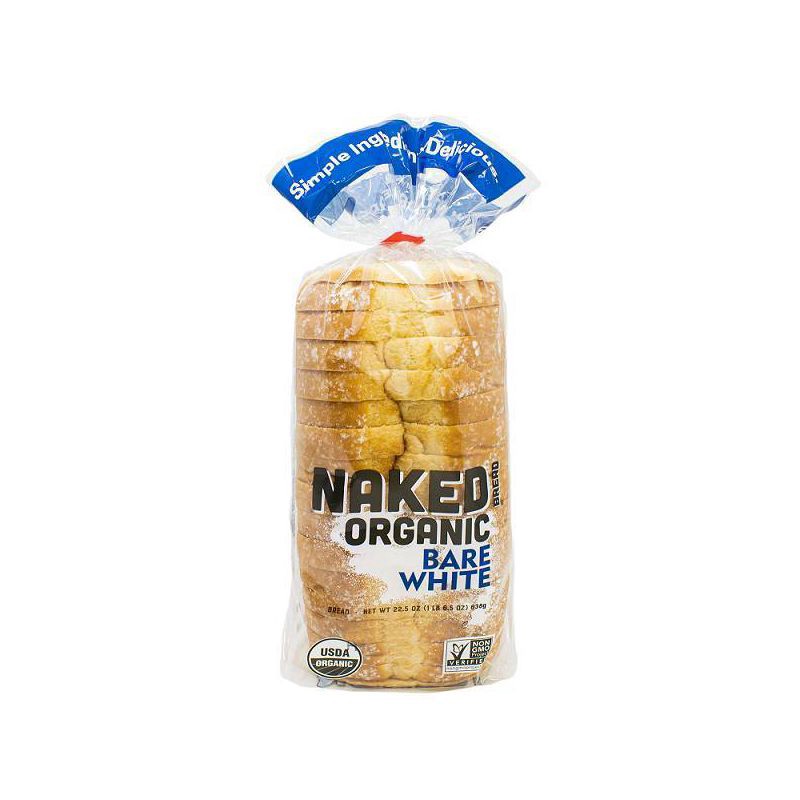 slide 1 of 5, Franz Naked Organic Bare White Bread - 22.5oz, 22.5 oz