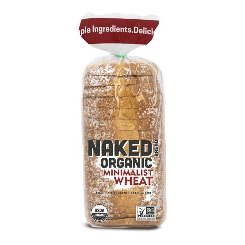 slide 1 of 5, Franz Naked Organic Minimalist Wheat Bread - 22.5oz, 22.5 oz