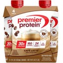 Premier Protein Nutritional Shake Café Latte Caffeinated - 11 fl oz/4pk