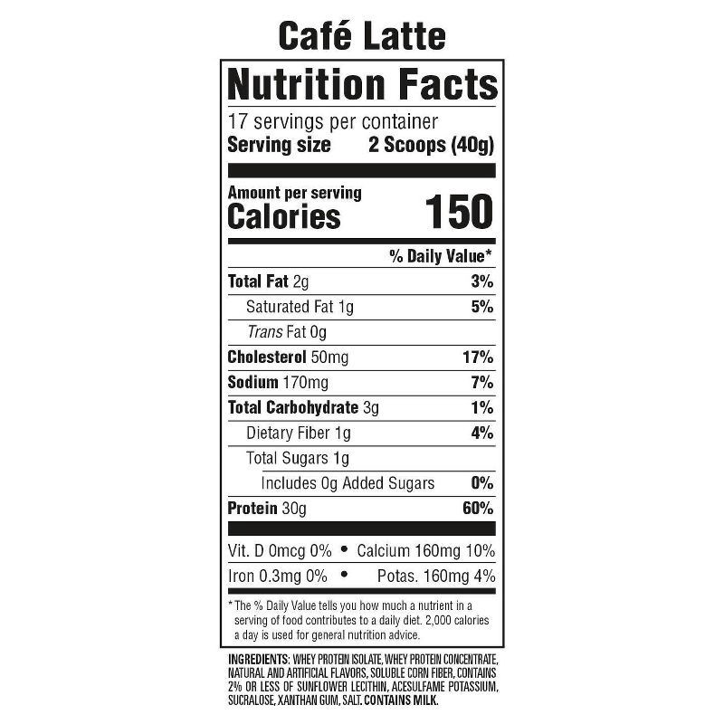 slide 6 of 8, Premier Protein 100% Whey Protein Powder - Café Latte - 17 Serve, 1 ct