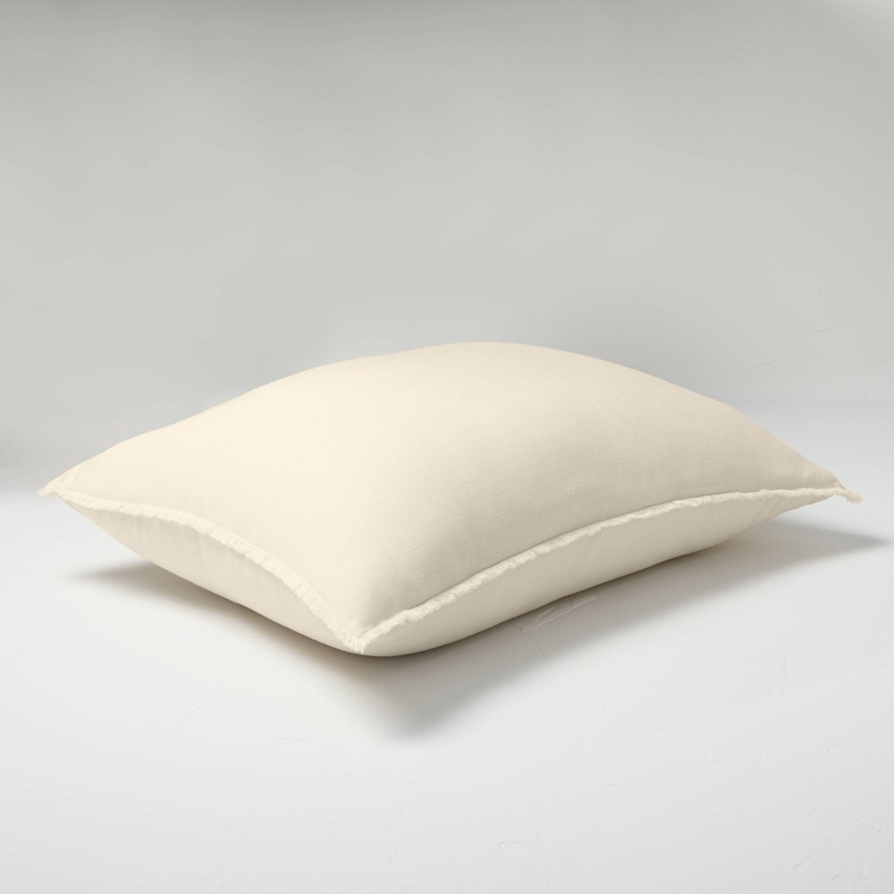 King Euro Heavyweight Linen Blend Throw Pillow Natural - Casaluna™ : Target