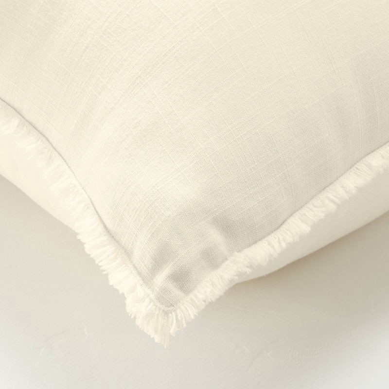 slide 4 of 6, King Euro Heavyweight Linen Blend Decorative Throw Pillow Natural - Casaluna™, 1 ct