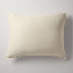 King Euro Heavyweight Linen Blend Throw Pillow Natural - Casaluna