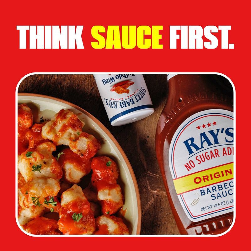 slide 9 of 9, Sweet Baby Ray's No Sugar Added Original BBQ Sauce - 18.5oz, 18.5 oz
