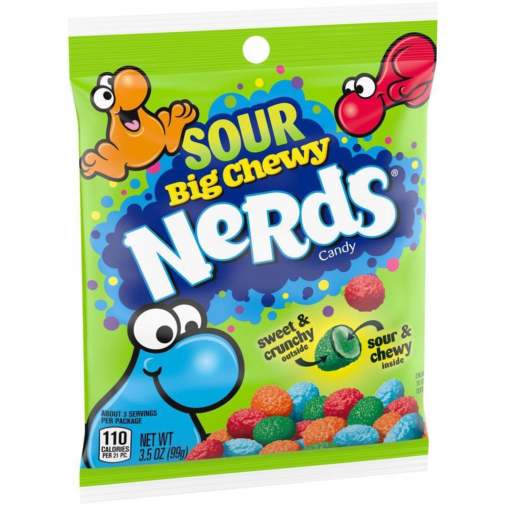 slide 2 of 4, Nerds Big Chewy Sour Peg, 3.5 oz