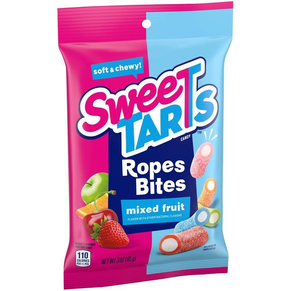 slide 2 of 3, SweeTARTS Ropes Bites Candy, 3.0 oz