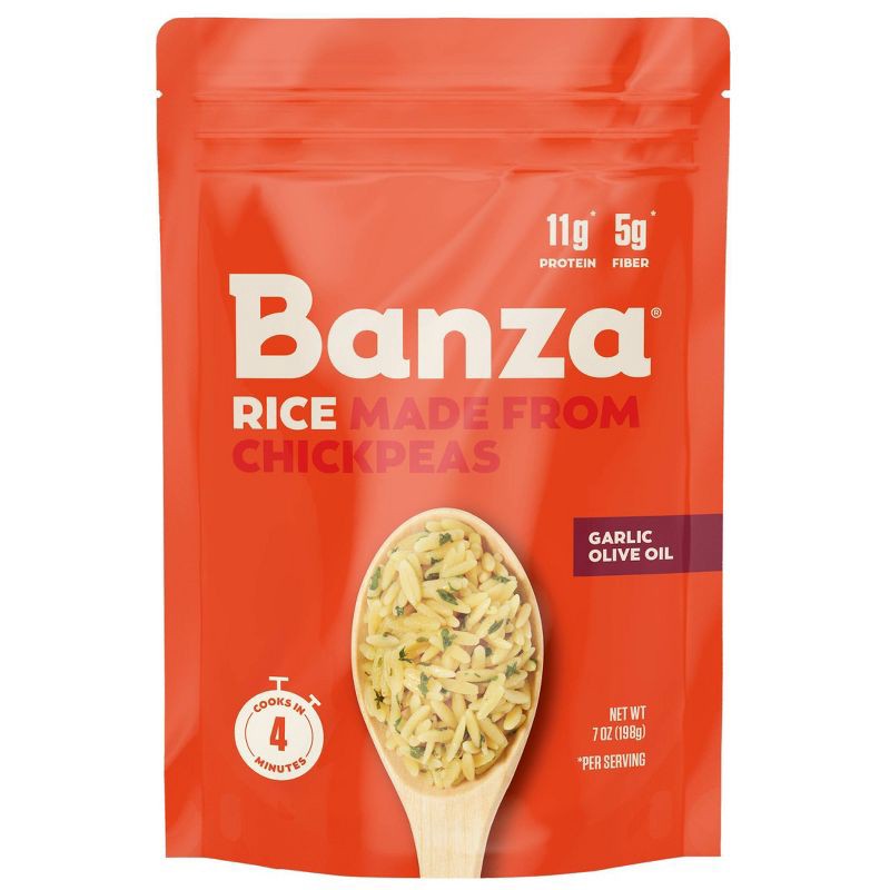 slide 1 of 5, Banza Garlic Olive Oil Chickpea Rice Mix - 7oz, 7 oz