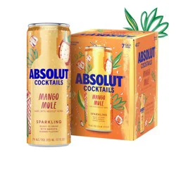 Absolut Mango Mule Sparkling Vodka Cocktail - 4pk/355ml Cans