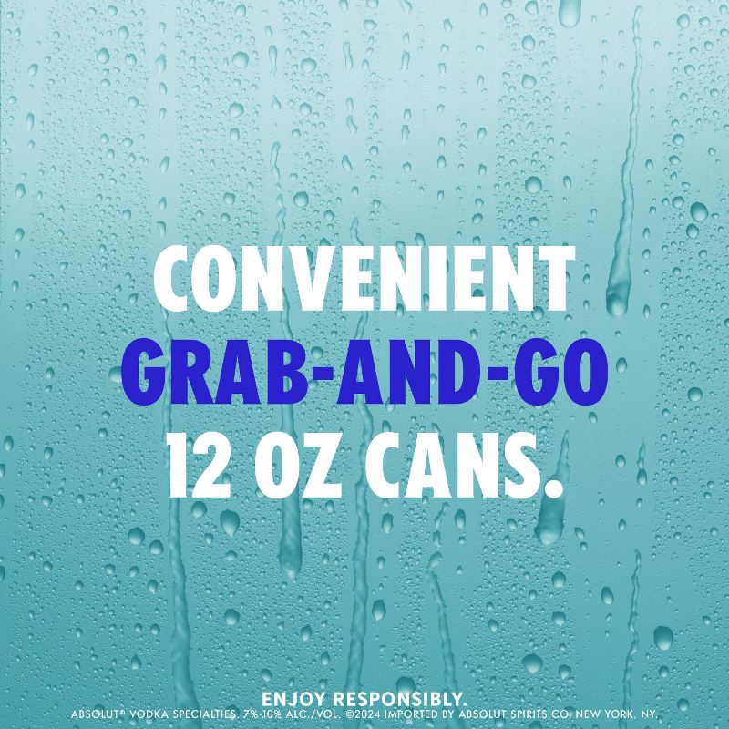 slide 5 of 7, Absolut Berry Vodkarita Sparkling Vodka Cocktail - 4pk/355ml Cans, 4 ct; 355 ml