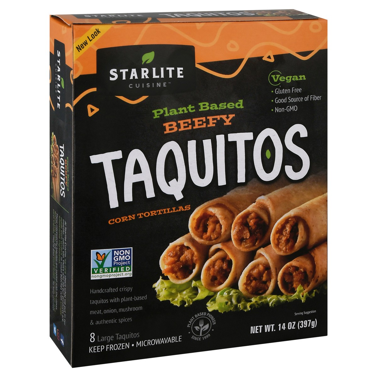 slide 8 of 9, Starlite Cuisine Beefy Taquitos 8 ea Box, 8 ct