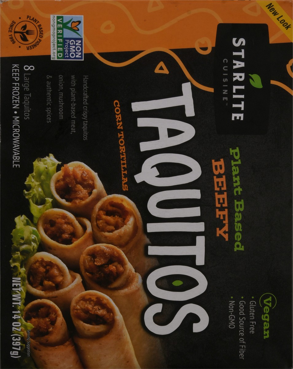 slide 7 of 9, Starlite Cuisine Beefy Taquitos 8 ea Box, 8 ct