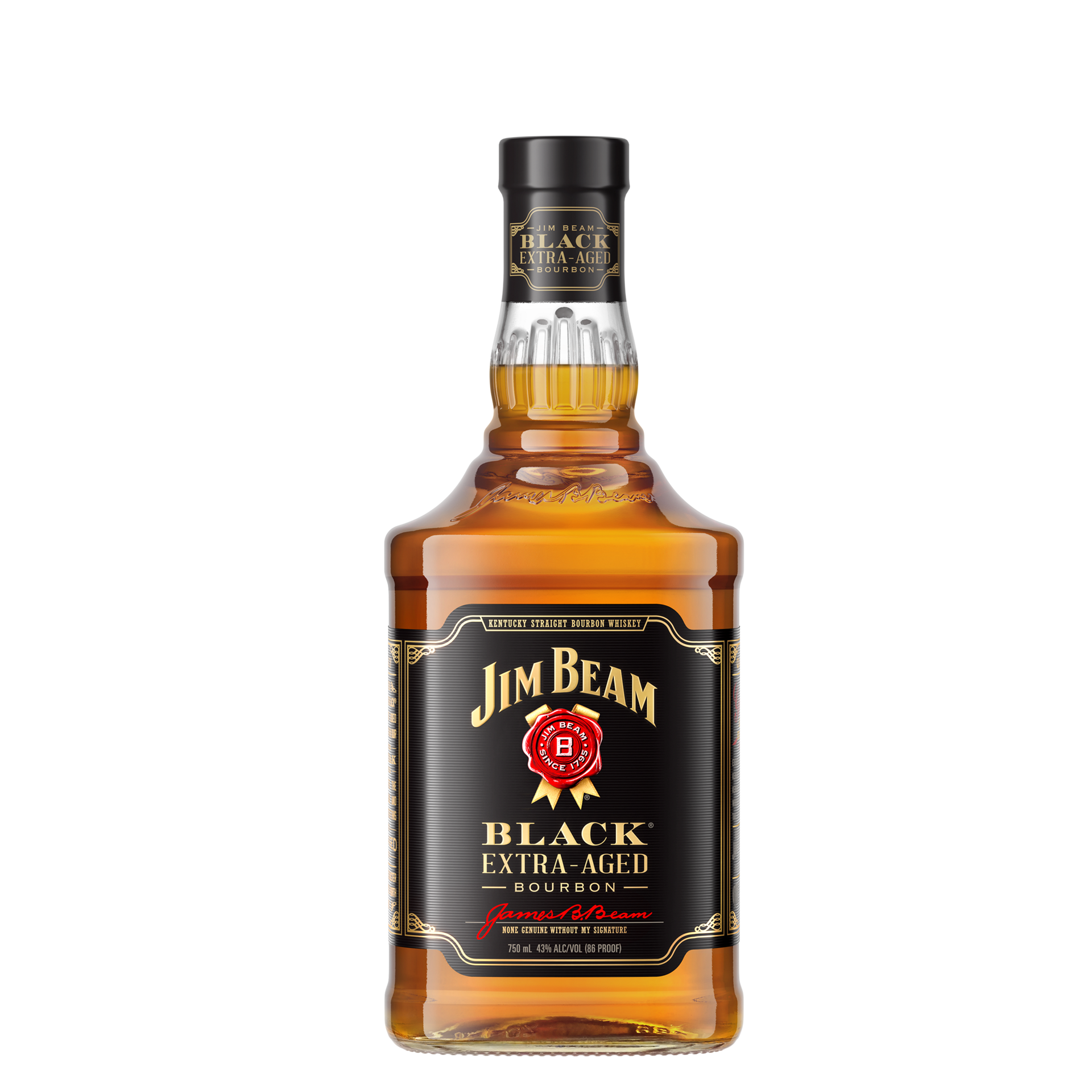 slide 4 of 4, Jim Beam Black Extra-Aged Kentucky Straight Bourbon Whiskey 750 ml, 750 ml