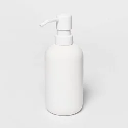 Soap Pump White - Room Essentials™: Ceramic Hand Wash Dispenser, Refillable 13oz Pump Bottle for Bathroom