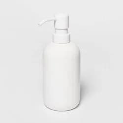 Soap Pump White - Room Essentials™: Ceramic Hand Wash Dispenser, Refillable 13oz Pump Bottle for Bathroom