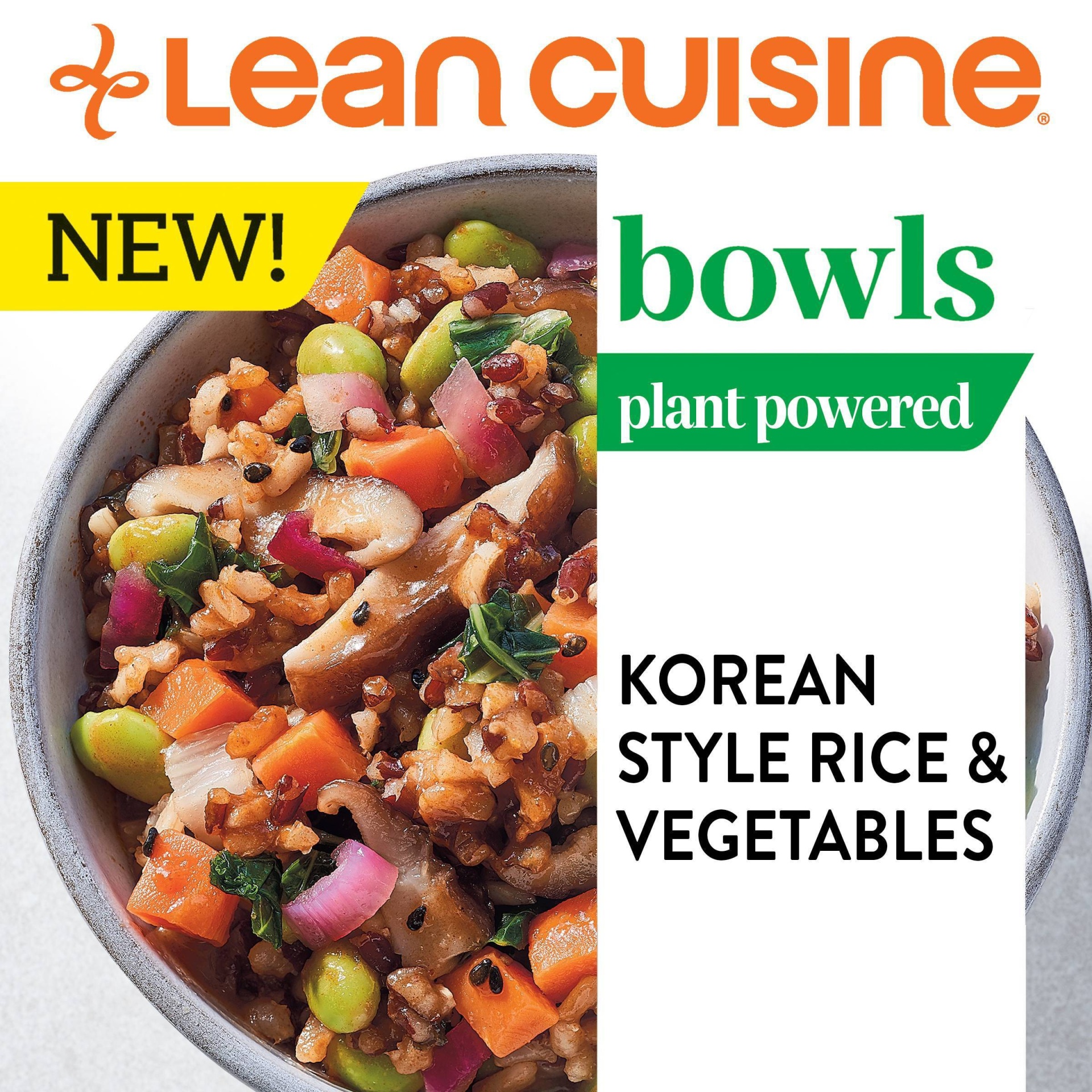 slide 1 of 3, Lean Cuisine Korean Style Rice & Vegetables Bowl, 12 oz