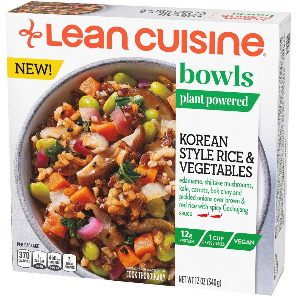 slide 3 of 3, Lean Cuisine Korean Style Rice & Vegetables Bowl, 12 oz