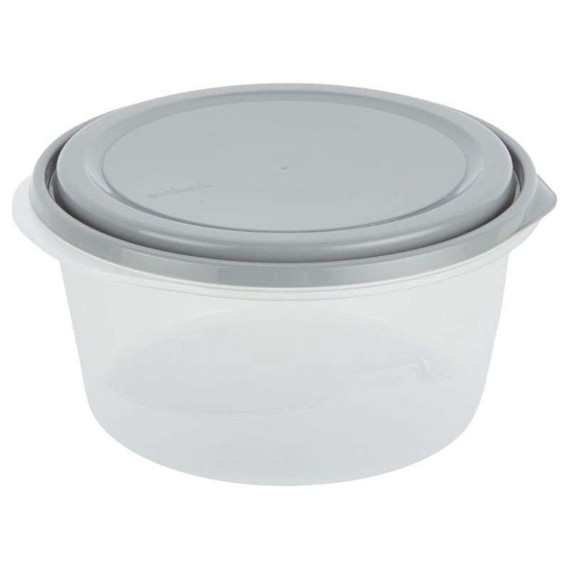 slide 3 of 6, GoodCook EveryWare Round Food Storage Containers - 15.7 Cups - 4pcs/2ct - Gray, 4 ct, 2 ct