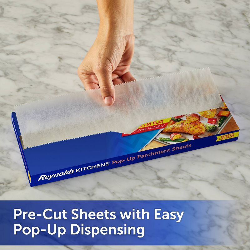 slide 3 of 6, Reynolds Kitchen Pop Up Parchment Sheets - 30ct/1.01 sq ft, 30 ct, 1.01 sq ft