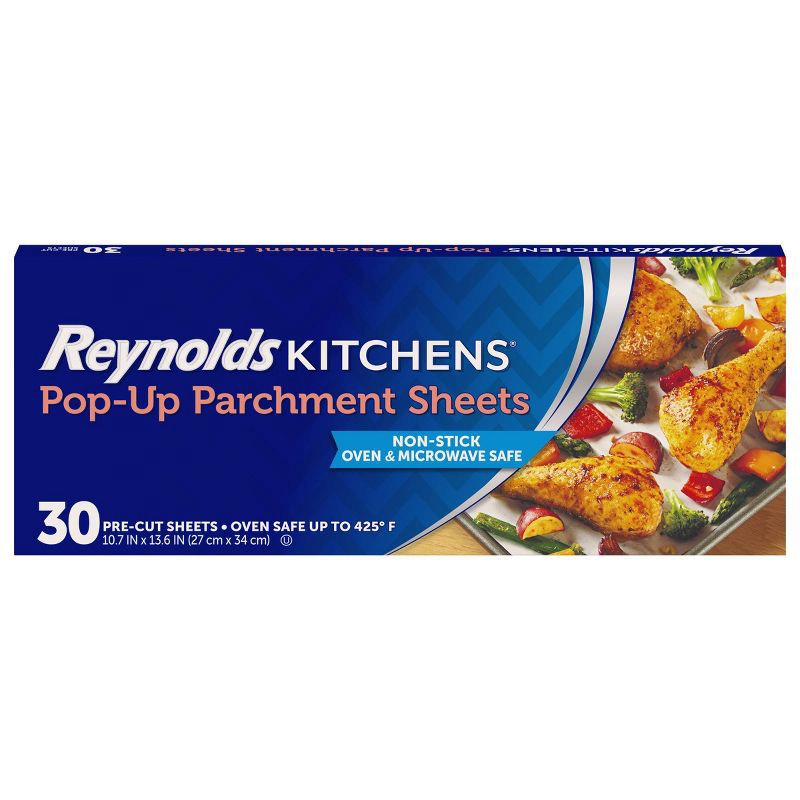 slide 1 of 6, Reynolds Kitchen Pop Up Parchment Sheets - 30ct/1.01 sq ft, 30 ct, 1.01 sq ft