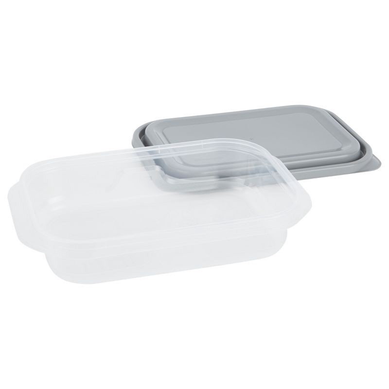 slide 4 of 6, GoodCook EveryWare Rectangle Food Storage Containers - 4 Cups - 6pcs/3ct - Gray, 6 ct, 3 ct