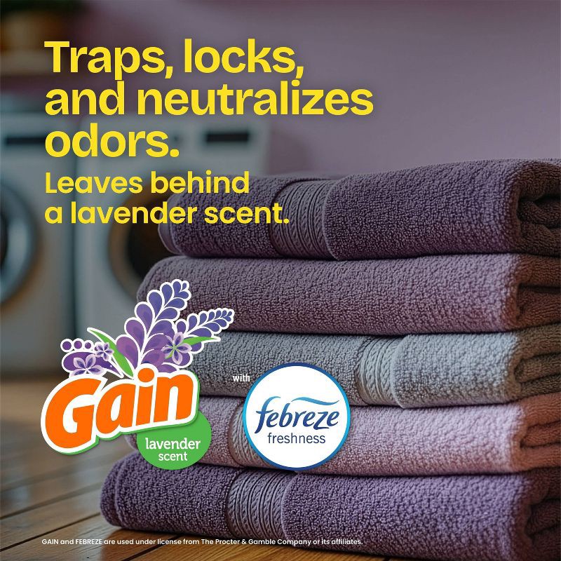 slide 4 of 11, Glad ForceFlex Tall Kitchen Drawstring Trash Bags - Gain Lavender with Febreze Freshness - 13gal, 13 gal