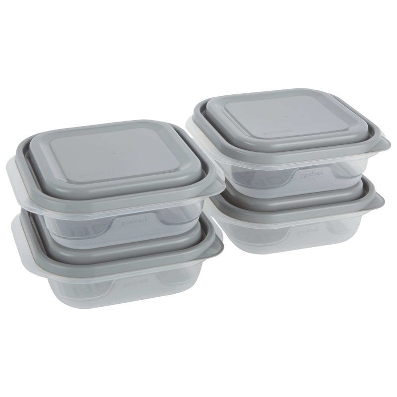 slide 3 of 19, GoodCook EveryWare Food Storage Container Set - Multisize - 40pcs/20ct- Gray, 40 ct, 20 ct