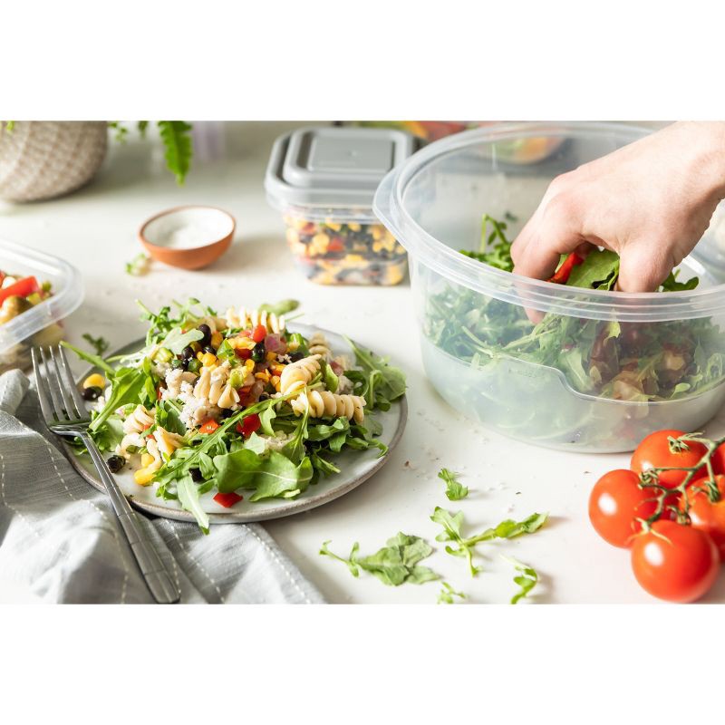 slide 6 of 19, GoodCook EveryWare Food Storage Container Set - Multisize - 40pcs/20ct- Gray, 40 ct, 20 ct