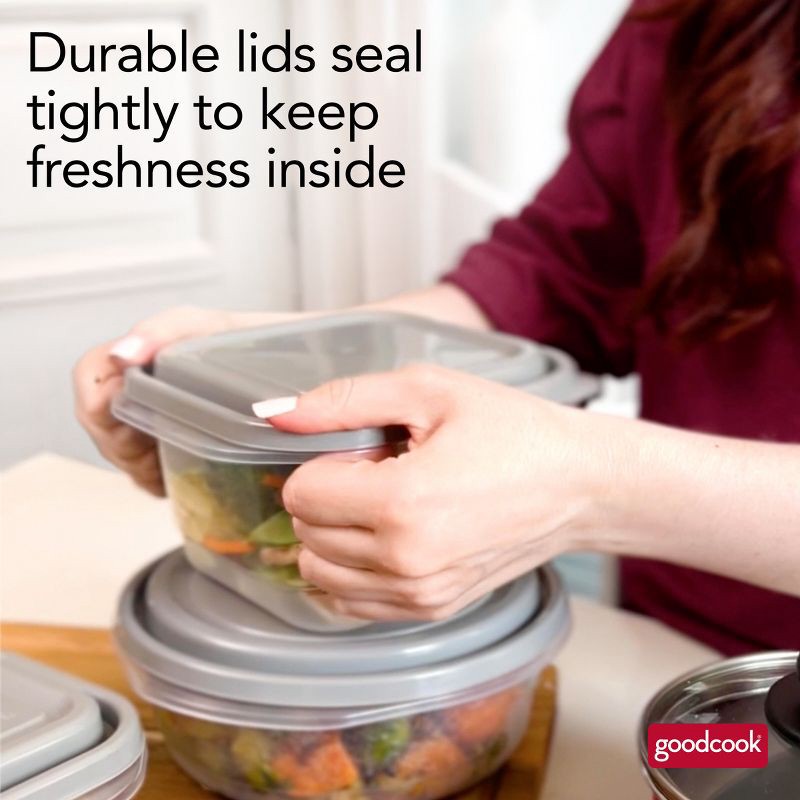 slide 8 of 19, GoodCook EveryWare Food Storage Container Set - Multisize - 40pcs/20ct- Gray, 40 ct, 20 ct