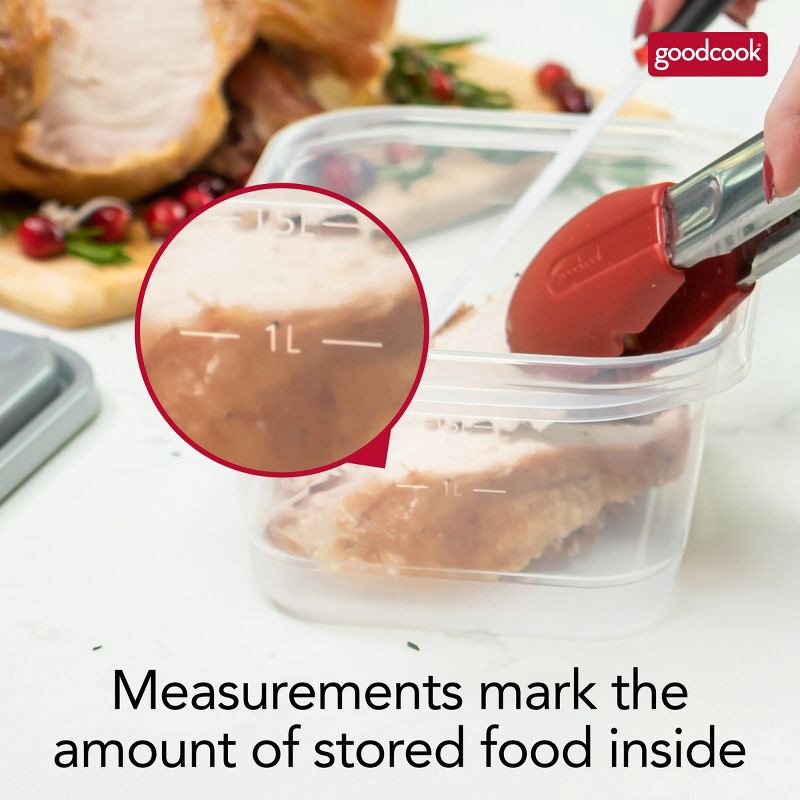 slide 9 of 19, GoodCook EveryWare Food Storage Container Set - Multisize - 40pcs/20ct- Gray, 40 ct, 20 ct