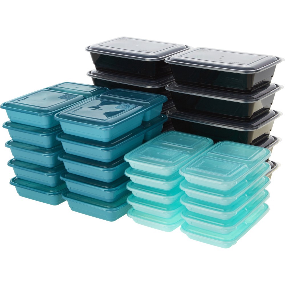 slide 2 of 9, GoodCook Meal Prep Set Food Storage Containers with Lids - 60pc, 60 ct