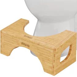 7"/9" Two in One Bamboo Toilet Step Stool Brown - Squatty Potty