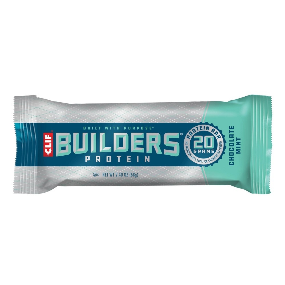 slide 2 of 4, CLIF Bar CLIF Builders Protein Bars - Chocolate Mint Protein, 20 gram, 12 ct