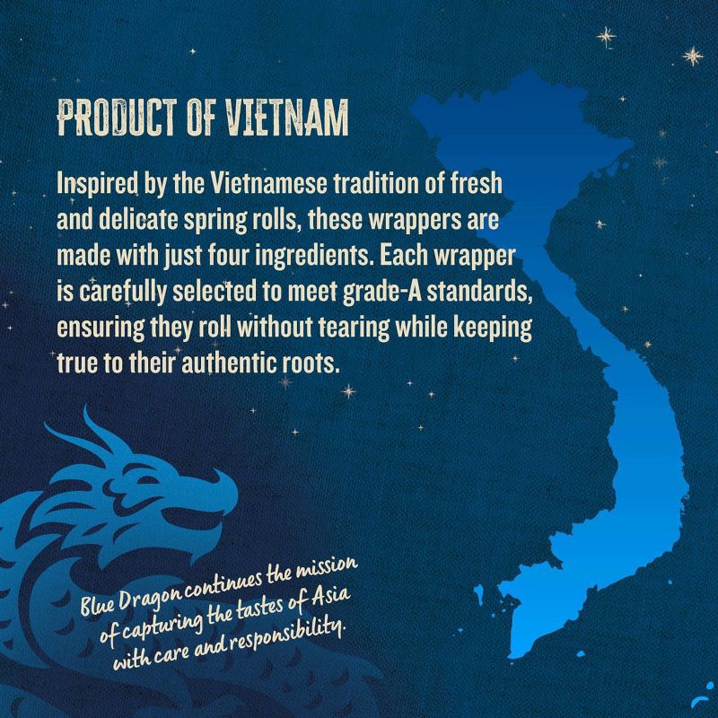 slide 3 of 6, Blue Dragon Vegan Spring Wrappers - 4.7oz/16ct, 4.7 oz, 16 ct