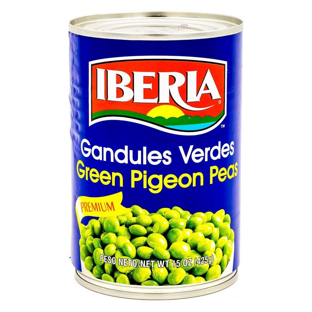 slide 2 of 3, Iberia Green Pigeon Peas In Brine, 16 oz