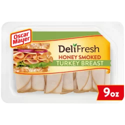 Oscar Mayer Deli Fresh Honey Smoked Turkey Breast Sliced Lunch Meat Tray