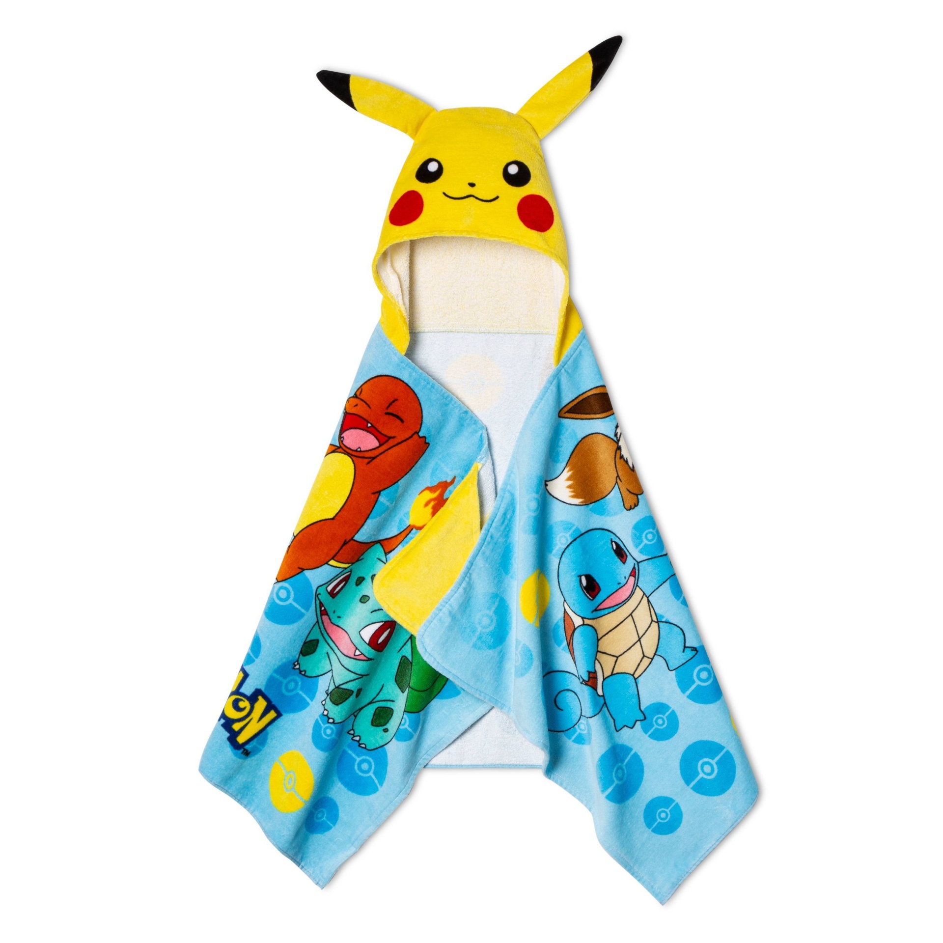 slide 1 of 3, Pokemon Pikachu Leap for Power Hooded Towel, 1 ct