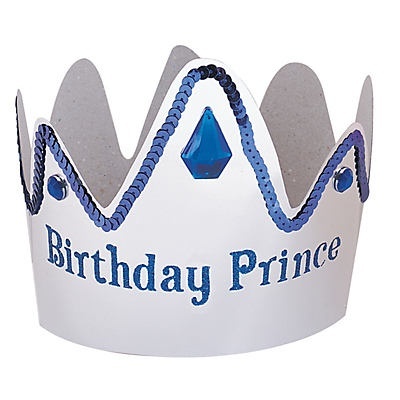 slide 1 of 1, Unique Birthday Prince Crown, 1 ct